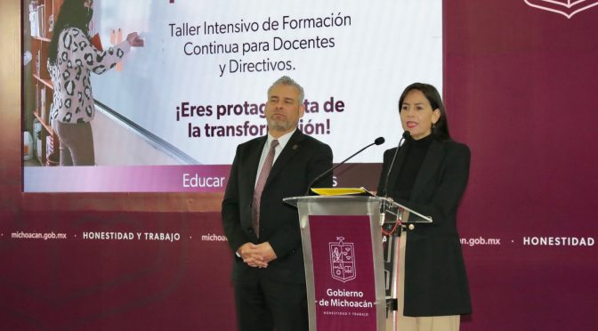 En 2023, garantizado el pago de salarios y prestaciones a maestros: Bedolla