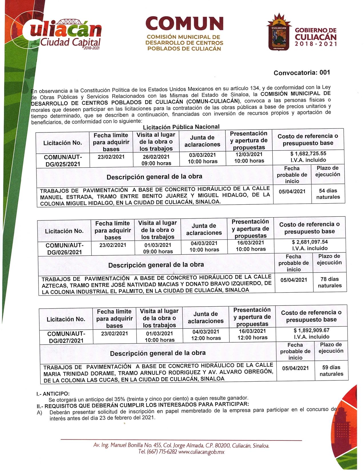Convocatoria