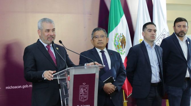 Este 2023 se aplicará inversión histórica para obra hidráulica: Bedolla