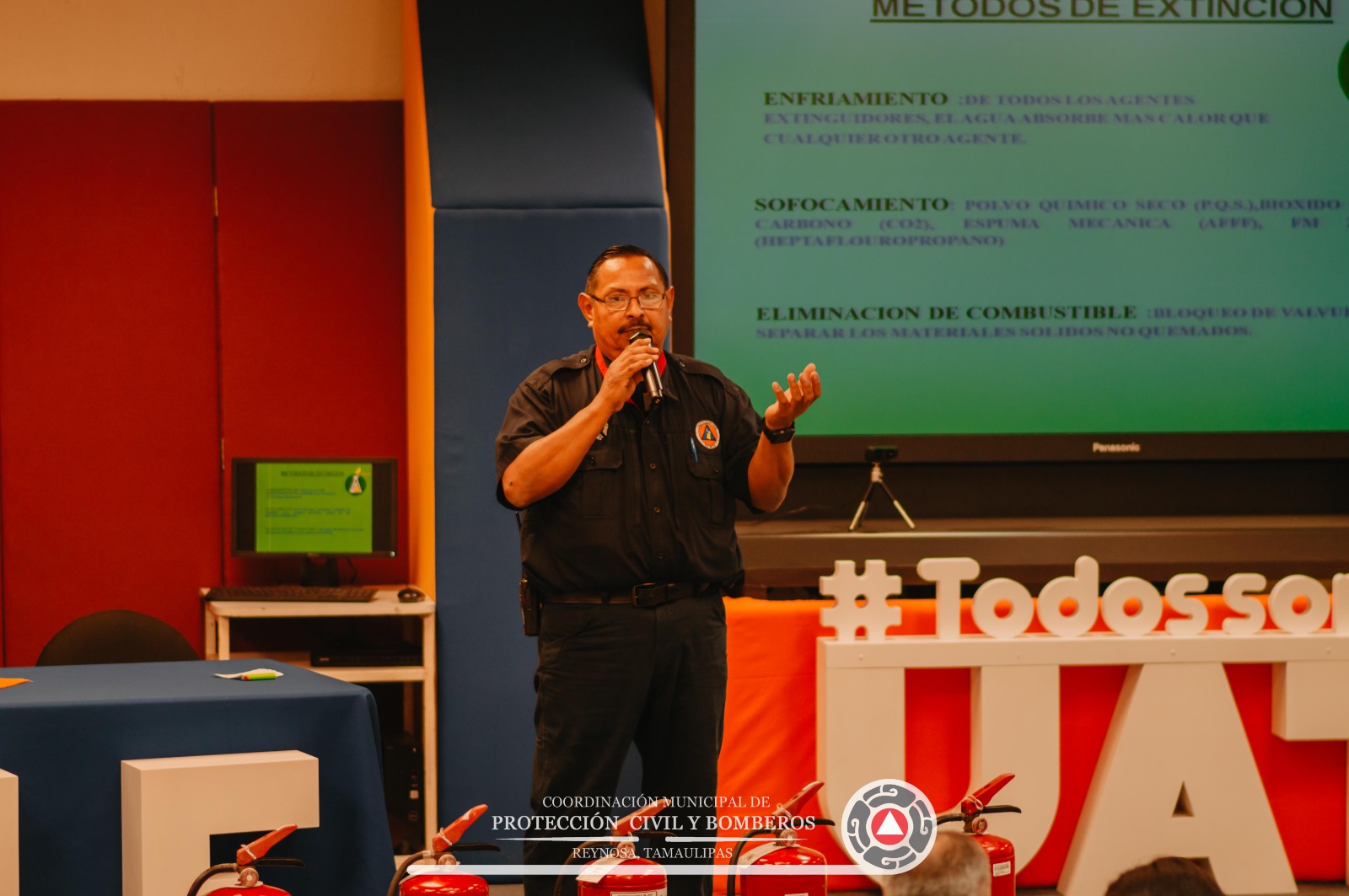 Impartió PCyB de Reynosa taller sobre combate de incendios – Administración Municipal Reynosa 2021-2024