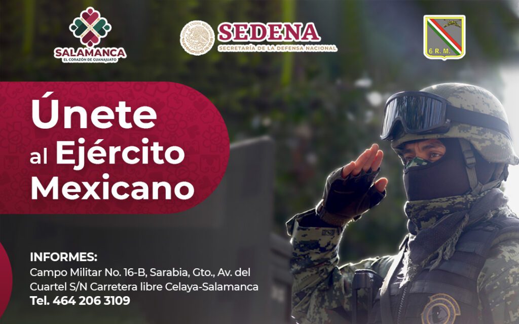 Convocan a salmantinos a sumarse al Ejército Mexicano