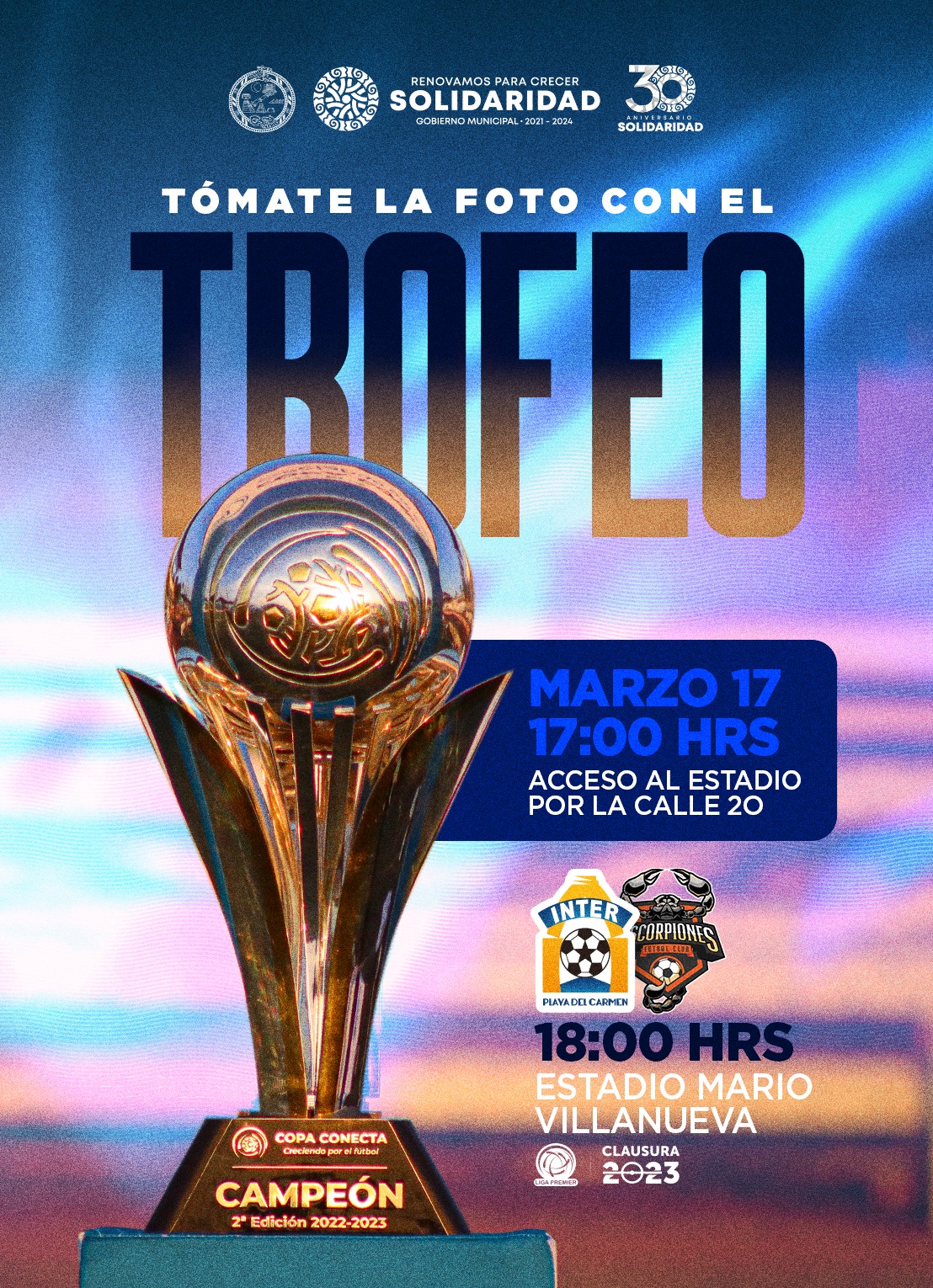 Lili Campos invita a tomarte la foto con la “Copa Conecta” – H. Ayuntamiento de Solidaridad