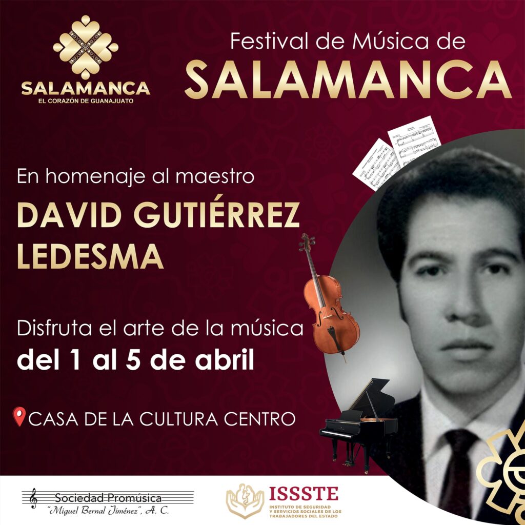 Salamanca rendirá homenaje al maestro David Gutiérrez Ledesma.