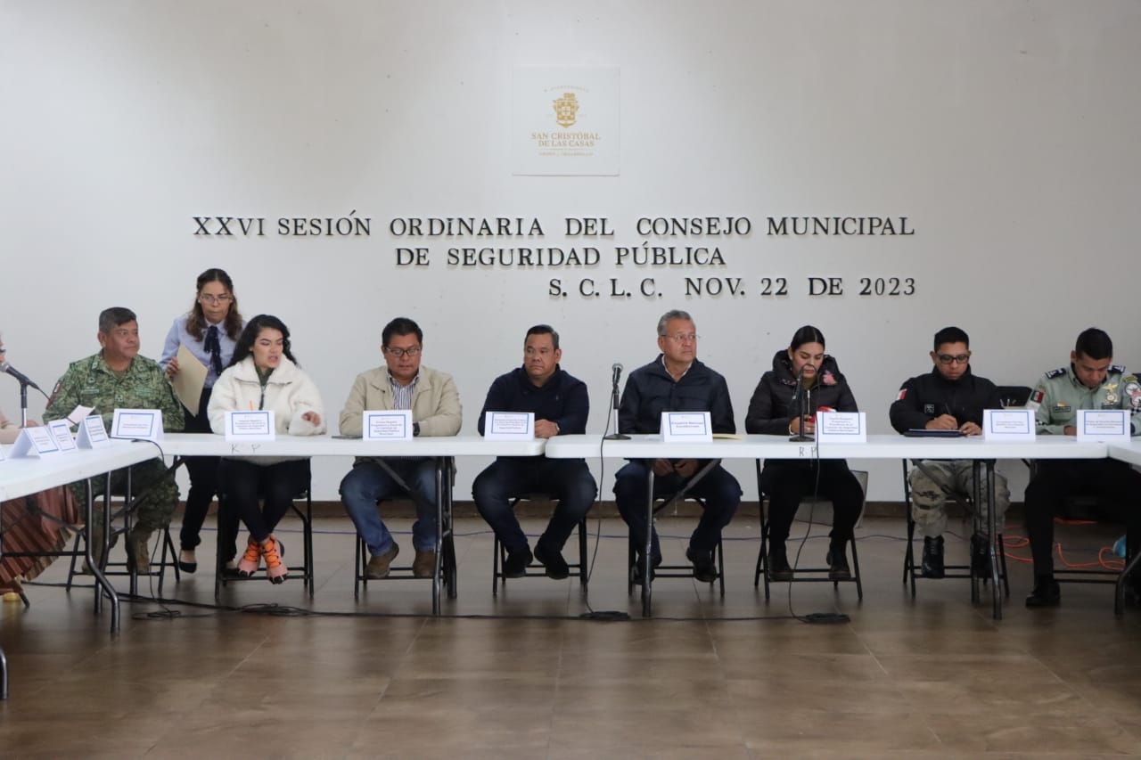 ASISTE ALCALDE MARIANO DÍAZ A LA XXVI SESIÓN ORDINARIA DEL CONSEJO INTERMUNICIPAL DE SEGURIDAD PÚBLICA. – H. Ayuntamiento de San Cristóbal de Las Casas