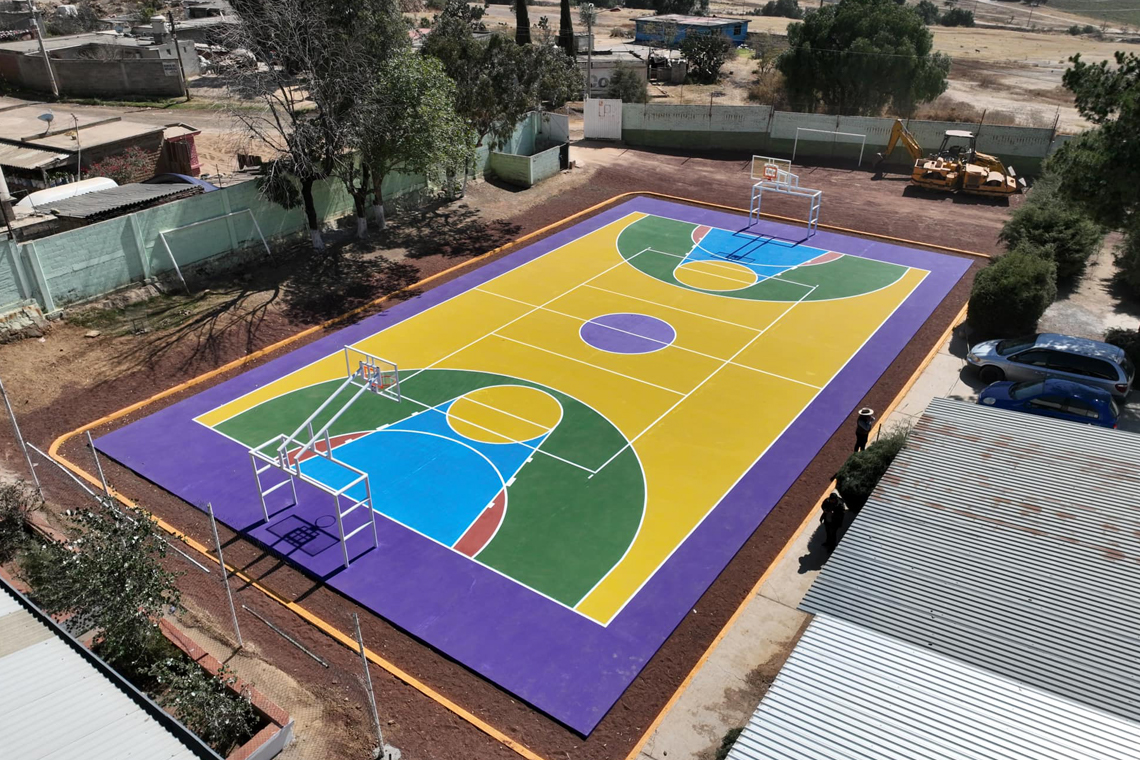 Boletín 258.- Miguel Gutiérrez entrega dos obras deportivas en San Martín Cuautlalpan